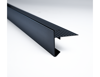 Daktrim 45x45mm aluminium 2,5m zwart 02