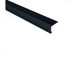 Daktrim 60x64mm aluminium 2,5m zwart