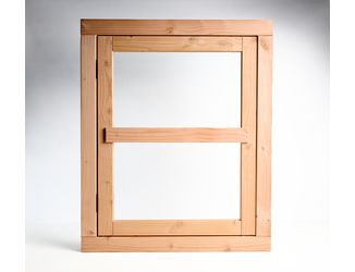 Vleugelraam Linksdraaiend 64,2x81,2cm+kozijn 77,6x94,6cm 05