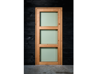 Douglasdeur enkel 3-ruits 88,9x208cm+koz 100x214,7cm LD