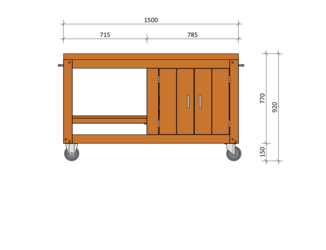 Bouwpakket BBQ Tafel Joe Douglas 04