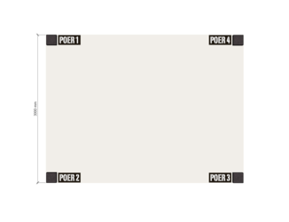 Douglas Overkapping Strak 3x4m. |  type 12 04