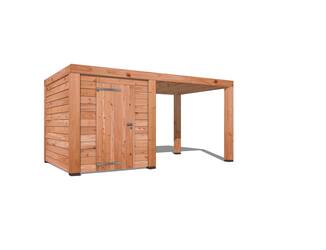 Douglas overkapping Strak FB 300x500cm met schuur